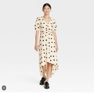Crepe Short-Sleeve Midi S - A New Day